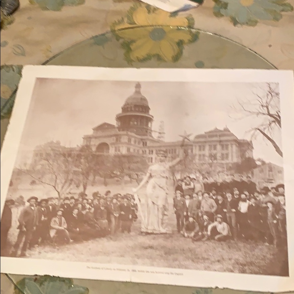 Print of the Texas capital 1888